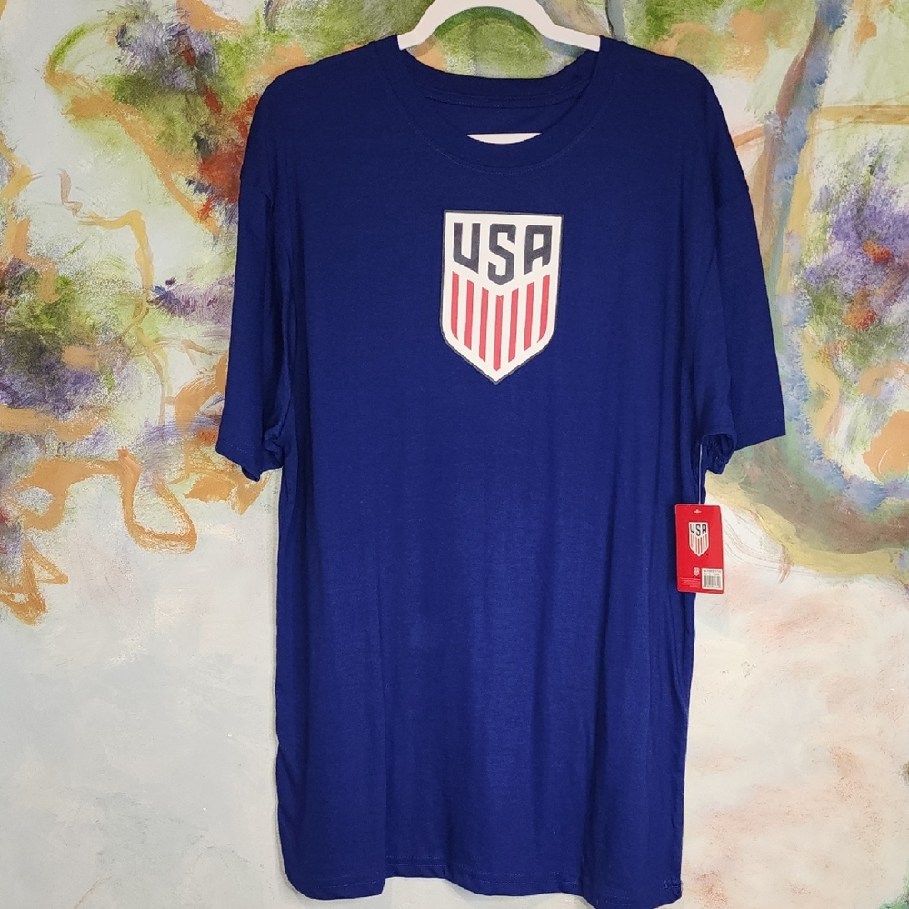 Just USA Royal Blue Short Sleeve Men's Tee
